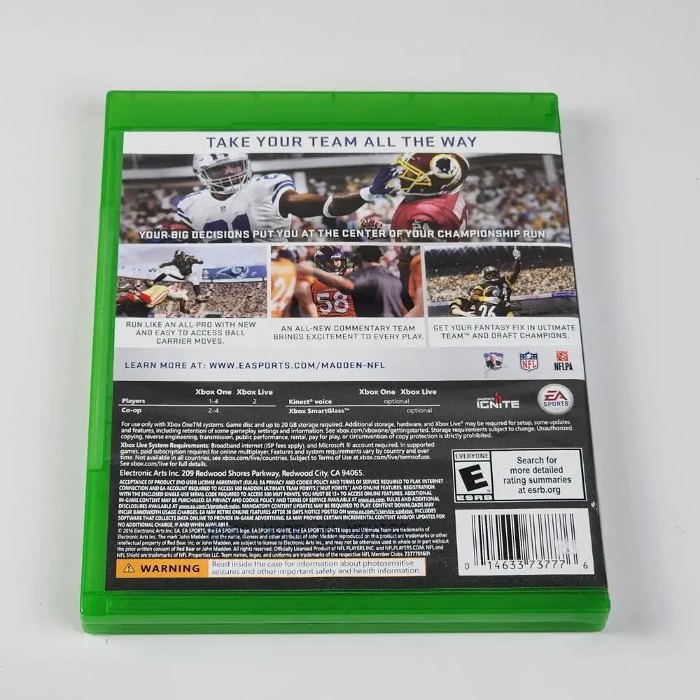 Microsoft Xbox One Madden NFL 17 by EA Sports Video Game